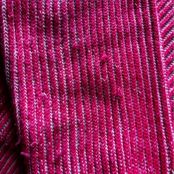 MILLY Bright Pink Knit Crewneck Sweater | Size S - Picture 4 of 4